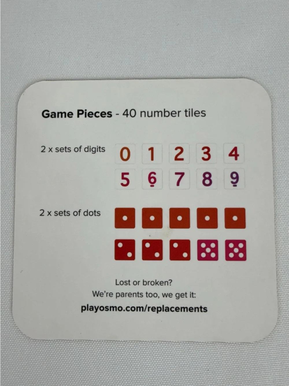 OSMO Lot of 2 Numbers & Tangrams Educational Games